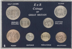 Großbritannien 1966 Kursmünzensatz.