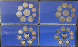 BRD 1978 D, F, G, J, Kursmünzensätze, 12,68 DM, Erhaltung: PP.
