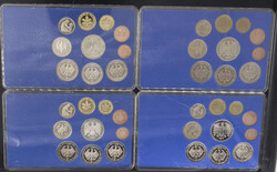 BRD 1979 D, F, G, J, Kursmünzensätze, 12,68 DM, Erhaltung: PP.