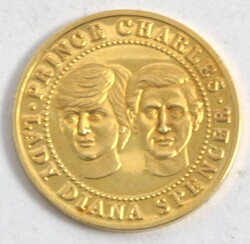 585er Goldmedaille, 29 Juli 1981, Prince Charles und Lady Diana.  ...
