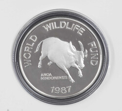 Philippinen 1987, 200 Piso Silber - Gedenkmünze "Tamarau". ...