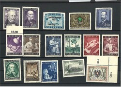 Österreich Jahrgang 1954, postfrisch, komplett  Automatically ...