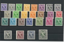 Allierte Besetzung Amerikanische und Britische Zone, Michel 16-35, ...