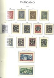 Vatikan Sammlung 1939-1978, ab 1939 besammelt. Hier die Marken Michel ...