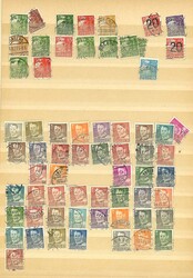 Dänemark, Dublettenalbum, meist gestempelt.  Automatically generated ...