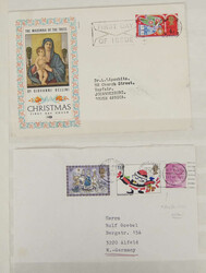 Motivalbum Englandmarken, dabei Weihnachtsmarken, Pflanzen, Tiere, ...