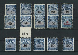 Danzig, Steckkarte Portomarken ungebrauchtAutomatically generated ...