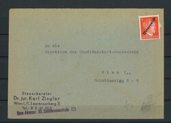 Österreich Überdruck Mark auf BriefAutomatically generated ...