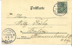 Postkarte "Eröffnung der Eisenbahn Gronau-Elze am 30. Juni 1900", ...