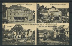 Postkarte Unwetterkatastrophe in Berggießhübel am 8.7.27, ...