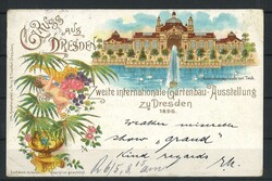 Postkarte Gruß aus Dresden 1896, gelaufenAutomatically generated ...