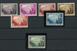 Steckkarten, Belgien 1932, MiNr. 347-353.Automatically generated ...
