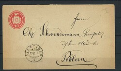 Ganzsache Schweiz 1878, gelaufen.Automatically generated translation ...