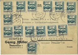 Saarland 1948, Massenfrankatur.Automatically generated translation ...