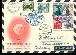 Österreich Sonderbeleg Ballonpost 1956Automatically generated ...