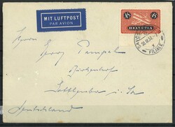 Schweiz Luftpostbrief 1937Automatically generated translation ...