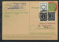 Ganzsache Amerikanische Besatzungszone mit ...