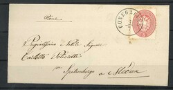 Austria Lombardy Venetia 1864, MiNr. 21 on letter.