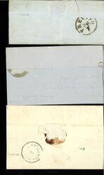 Austria, 3 early letter fronts with beautiful postmarks