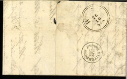 Austria 1863, 10 Kreuzer on letter, postmarked.