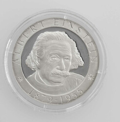 Togo 2000, 500 Francs - Silbermünze "Albert Einstein", Silber 999. ...