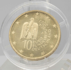 BRD 2003, 10 Euro - Silbermünze, vergoldet "Museumsinsel", Silber ...