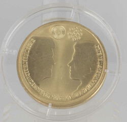 Netherlands 2002, 10 Euro commemorative coin, silver gilt. Condition: ...