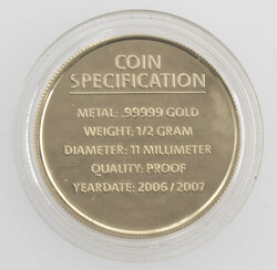 Medaille, vergoldet. Durchmesser: ca. 29 mm. Erhaltung: PP ...