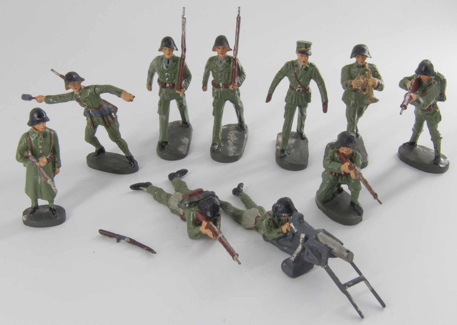 Elastolin Lot Massefiguren "Wehrmacht", 7 cm - Serie, bestehend aus ...