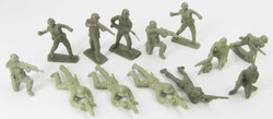Lot Kunststoff - Figuren, 6 cm - Serie, 2. Wk., verschiedene ...