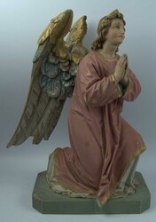 Neoklassisimus Antike Engelsfigur, rosa Gewand mit gesteckten ...