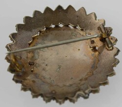 Antike Böhmische Granatbrosche, Durchmesser ca. 3,5 cmAutomatically ...