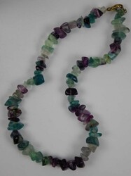 Halbedelstein Kette. Länge ca. 43 cm