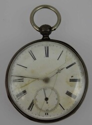 antike Taschenuhr "Cylindre 4 Rubis" mit Schlüsselaufzug. Nicht auf ...