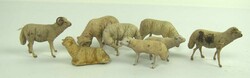 Lot Krippenfiguren "Schafe" verschiedene Größen und Materialien, ...