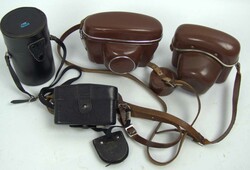 Lot Fotographia, dabei Objektiv, Kamera etc.  Automatically generated ...