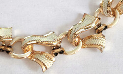 Unique fashion necklace, enameled. Length approx. 52 cm