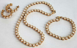 tolles Modeschmuck-Set, bestehend aus Kette, Armband und ...