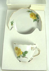 Meissen, Mokkatasse Motiv Gelbe Rose, im Original Karton. Neu und ...