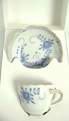 Meissen, Mokkatasse Motiv Blaue Blumen, im Original Karton. Neu und ...