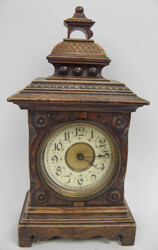 Antike Junghans Tischuhr mit Weckfunktion, ca. 1900, für den ...