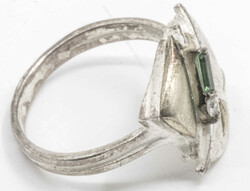 Schmuckset, 925er Silber, besetzt mit Schmucksteinen, bestehend aus 1 ...