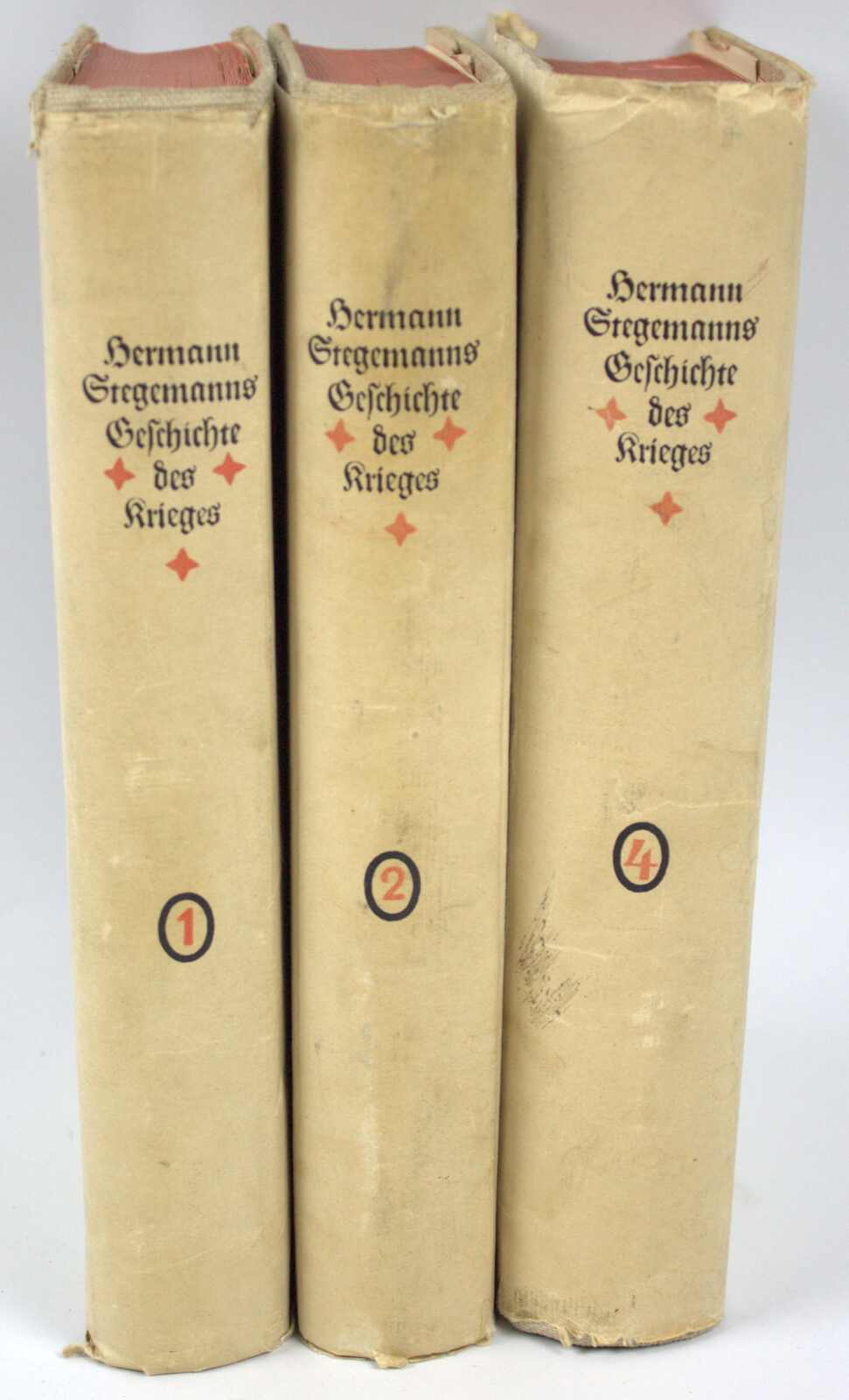 Hermann Stegemanns Geschichte des Krieges. Band 1, 2 und 4 mit ...