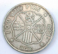 Spanien Silbermünze 100 Pesetas 1966. Erhaltung SSAutomatically ...