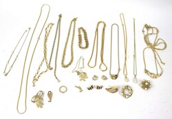 Lot vergoldeter Modeschmuck dabei viel AM-Gold Double aus Auflösung ...