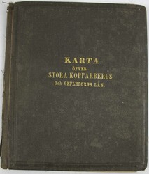 schwedischer Atlas "Karta Öfver Stora Kopparbergs Och Gefleborgs ...