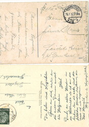 2 Ansichtskarten, 1x Feldpostkarte Darmstadt sowie Ansichtskarte ...