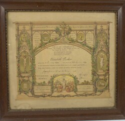 Konfirmationsurkunde 1913. Die Urkunde ist reich verziert mit ...