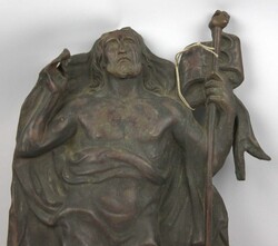 Kupfer Relief mit Jesus Darstellung, möglicherweise Szene der ...