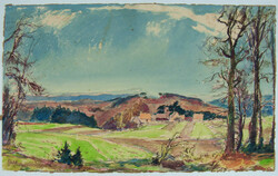 Karl Graf (1902-1986), Aquarell auf Papier "Westpfalz", teilweise ...